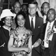 Then-Democratic presidential nominee John F. Kennedy with delegates at the Democratic National Convention in Los Angeles in 1960.
Robert Abbott Sengstacke/Getty Images